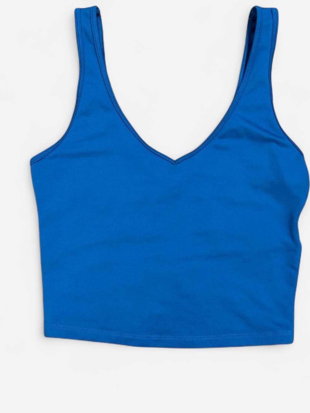 Hollister Bright Blue V-Neck Cropped Tank